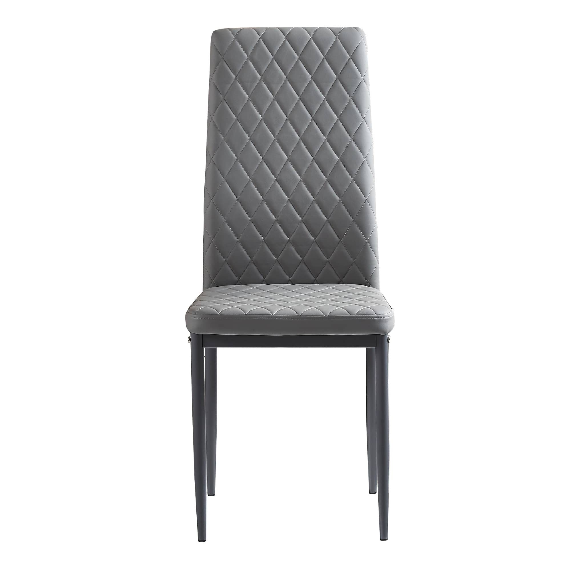 4 PCs Modern Minimalist PU Leather Dining Chairs - Image 8