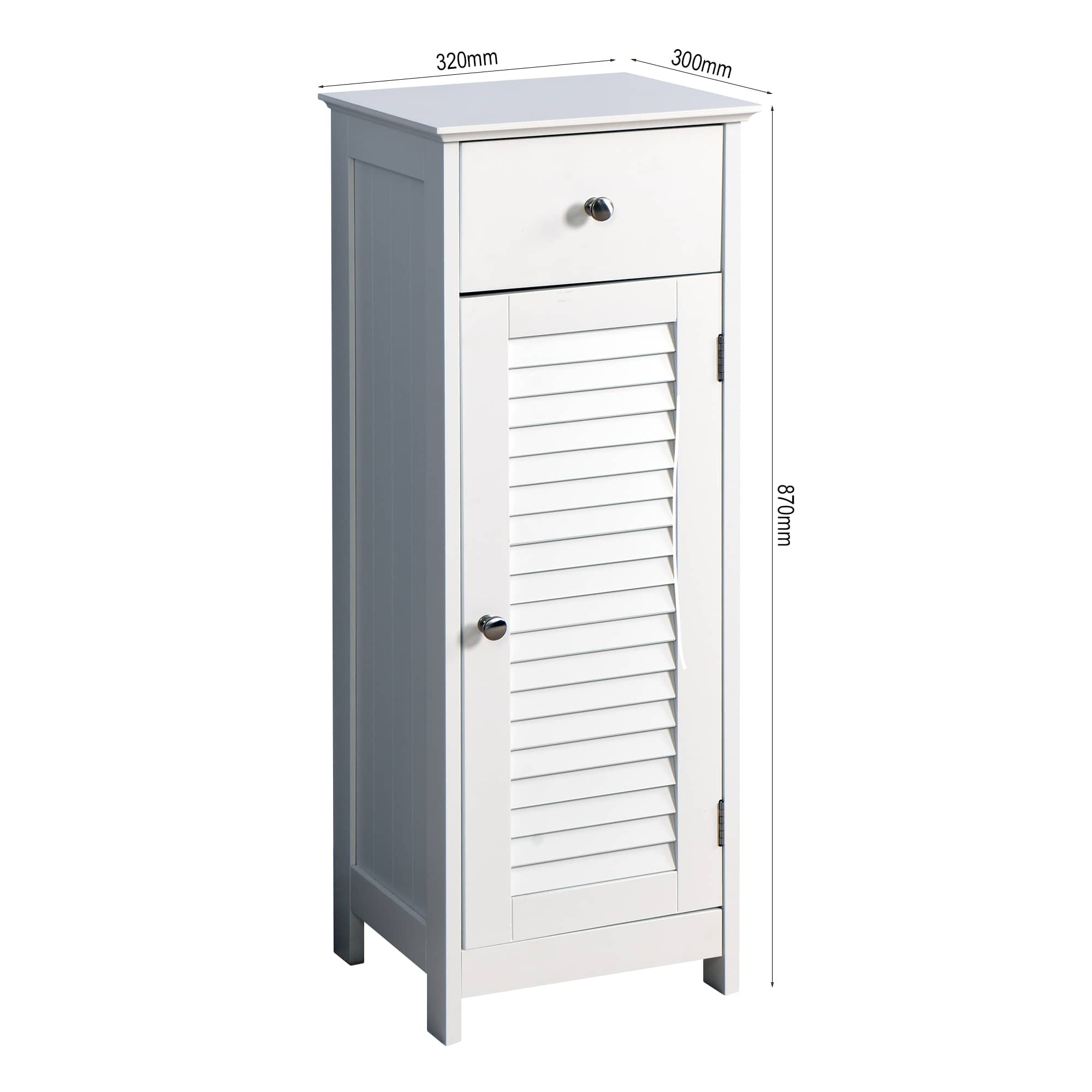 Bathroom Floor Cabinet White - Image 3
