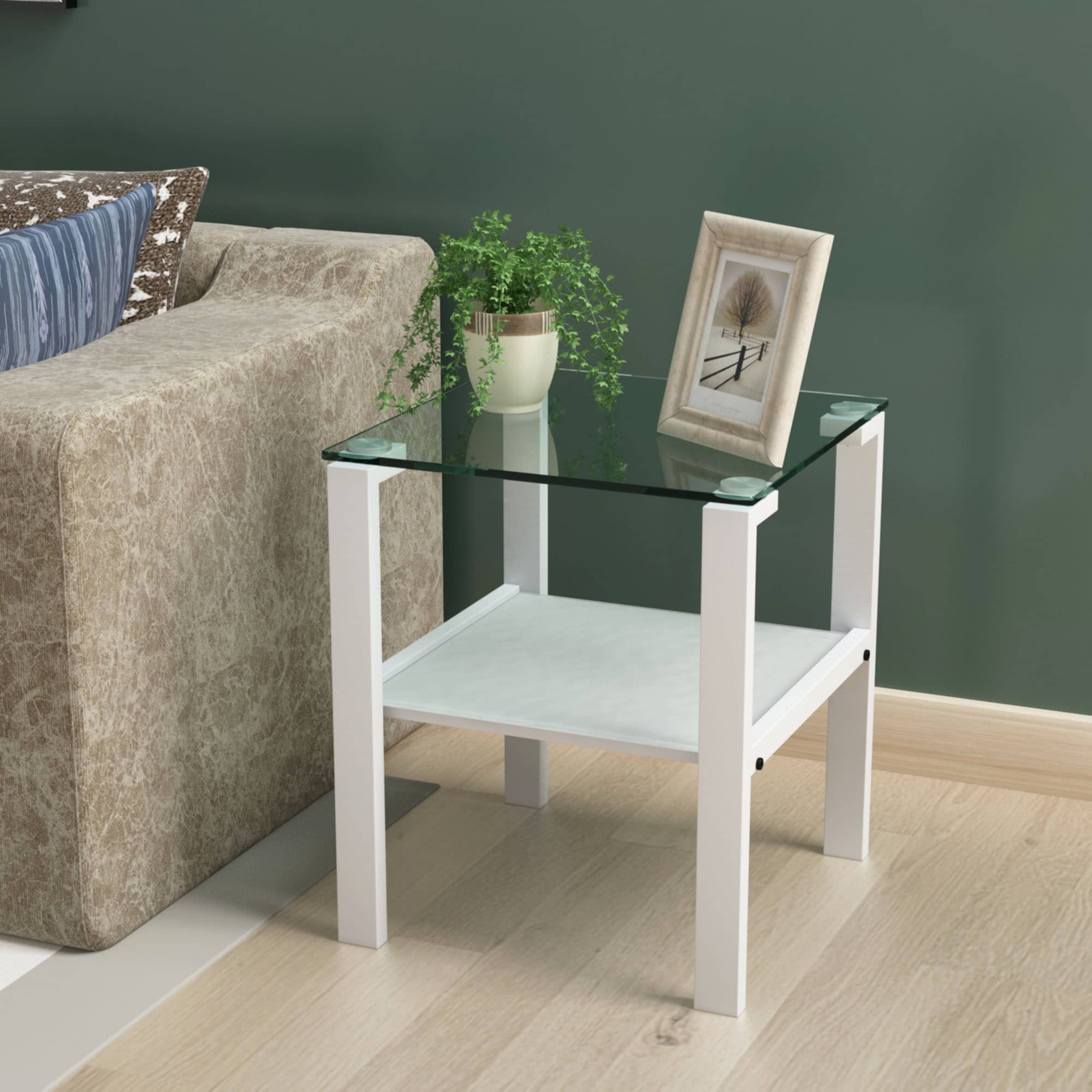 Small Round Glass Tea Table - Image 2