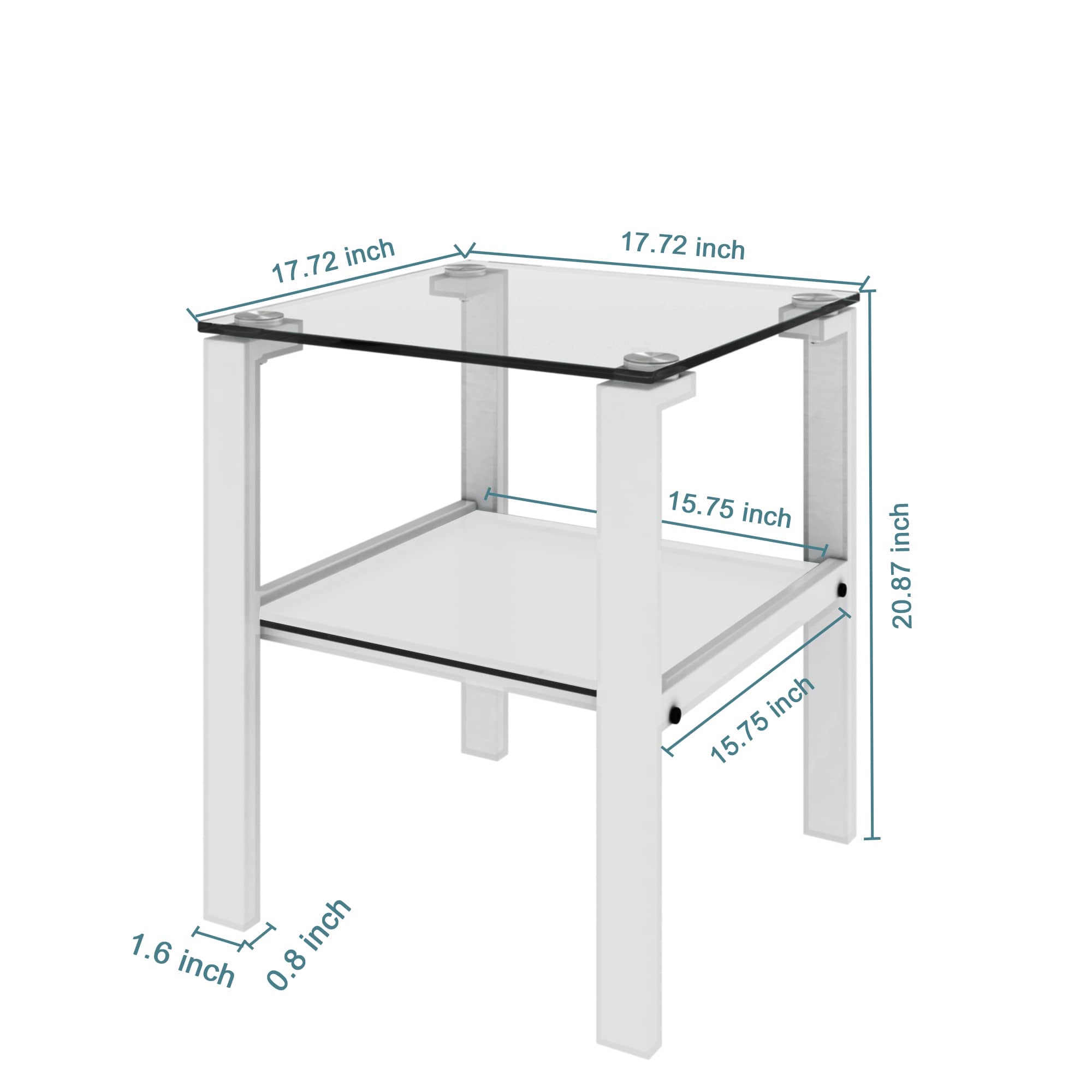 Small Round Glass Tea Table - Image 5