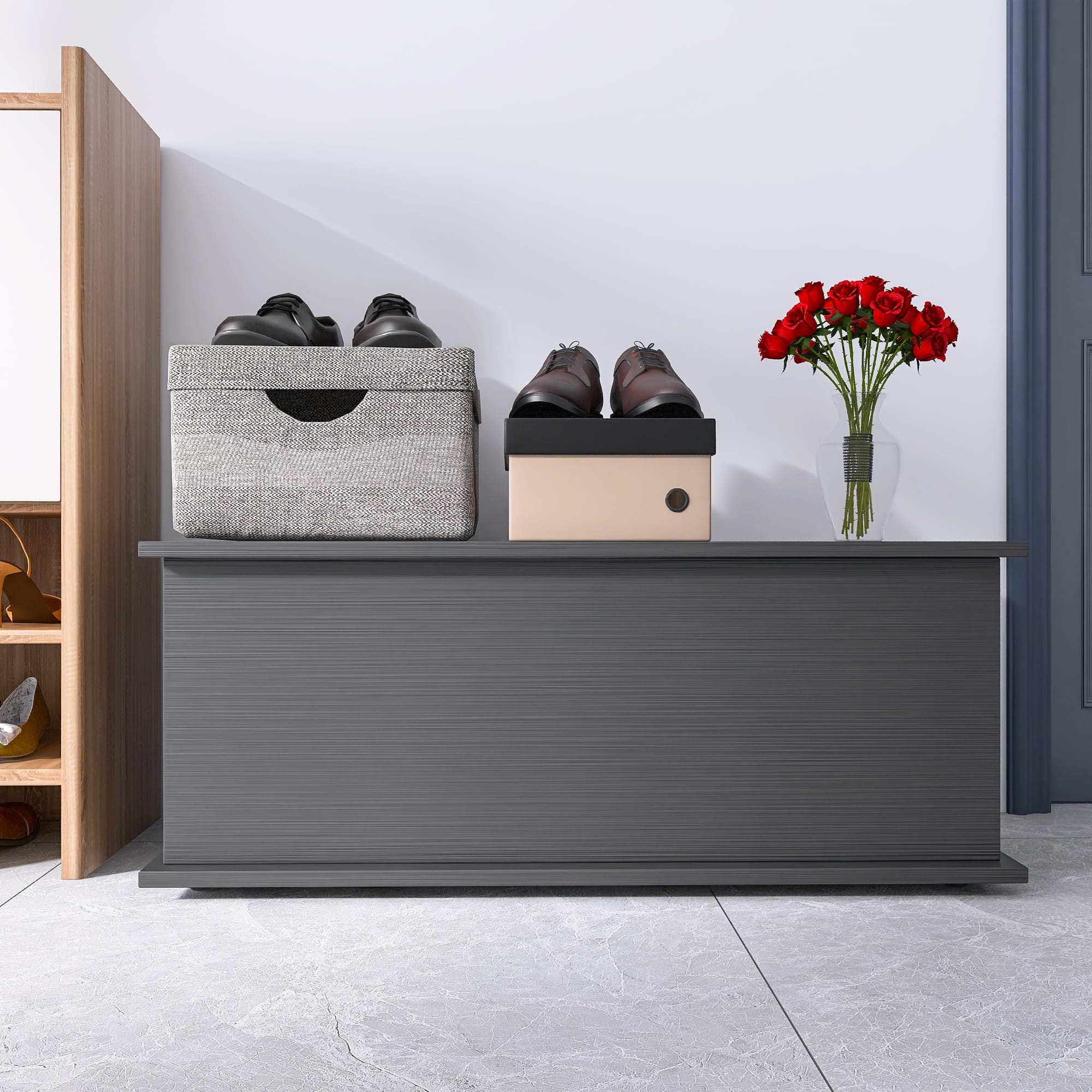 Black Storage Chest Trunk
