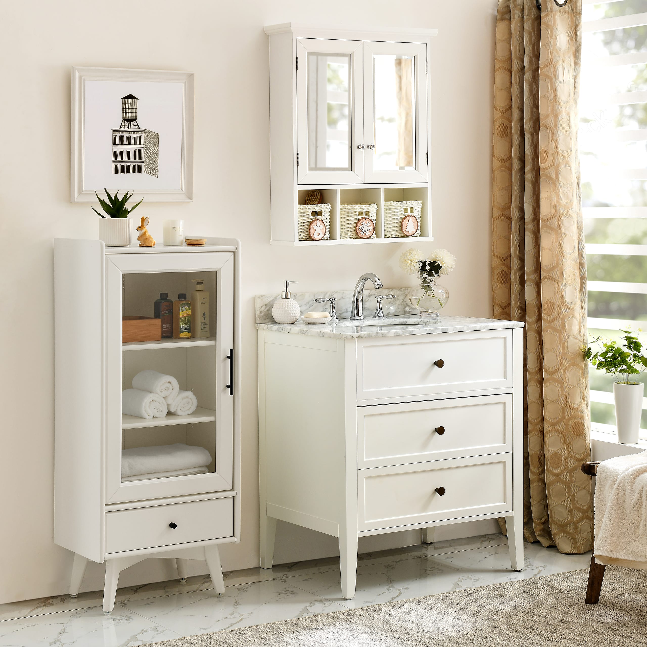 Bathroom Wall Mounted Storage Cabinet - Image 4