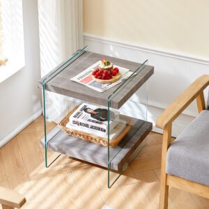 Sleek and Sturdy Tempered Side Table