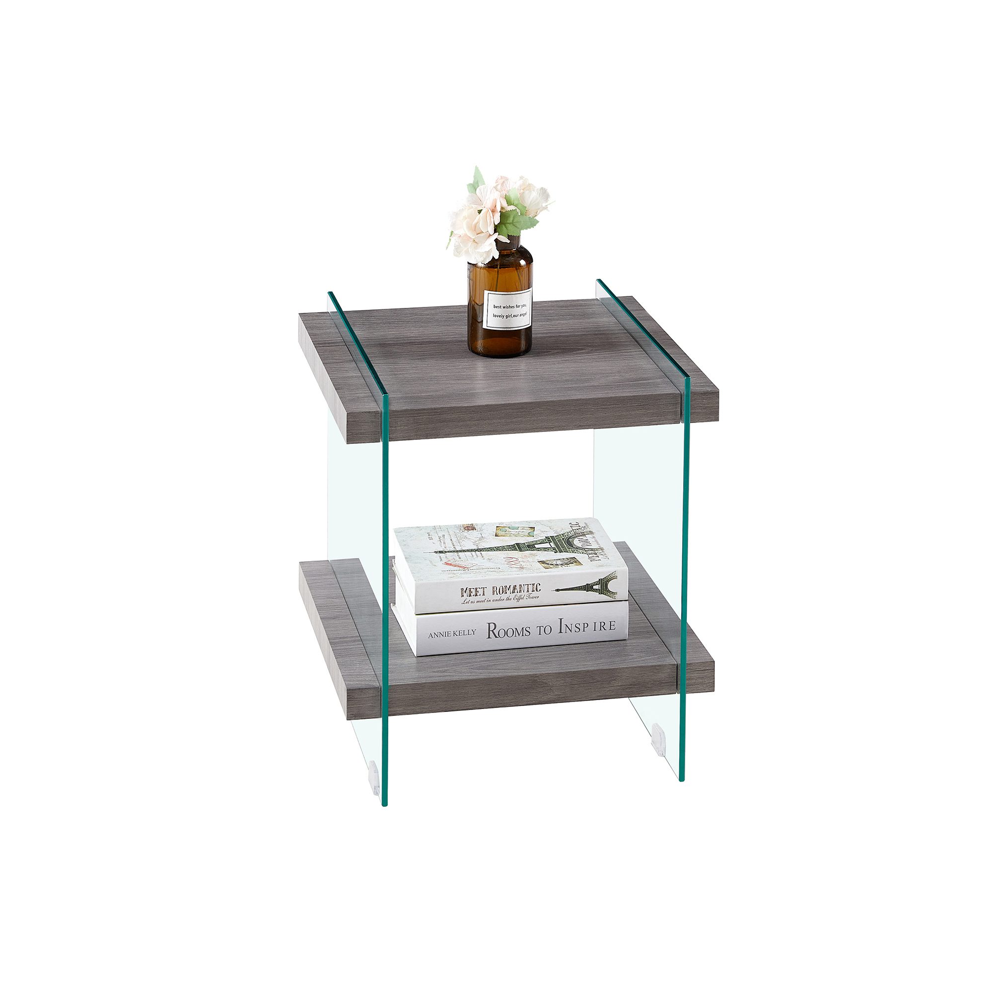 Sleek and Sturdy Tempered Side Table - Image 4