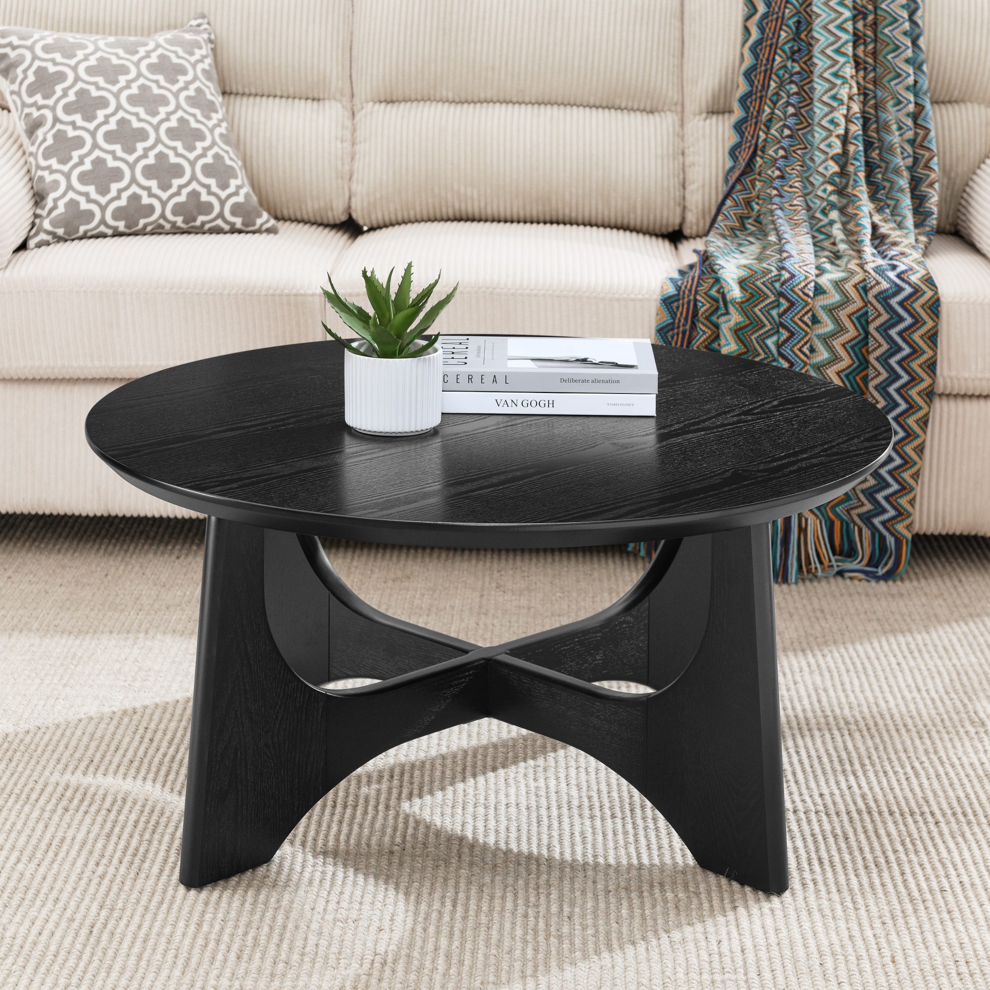 Round Wooden Coffee Table