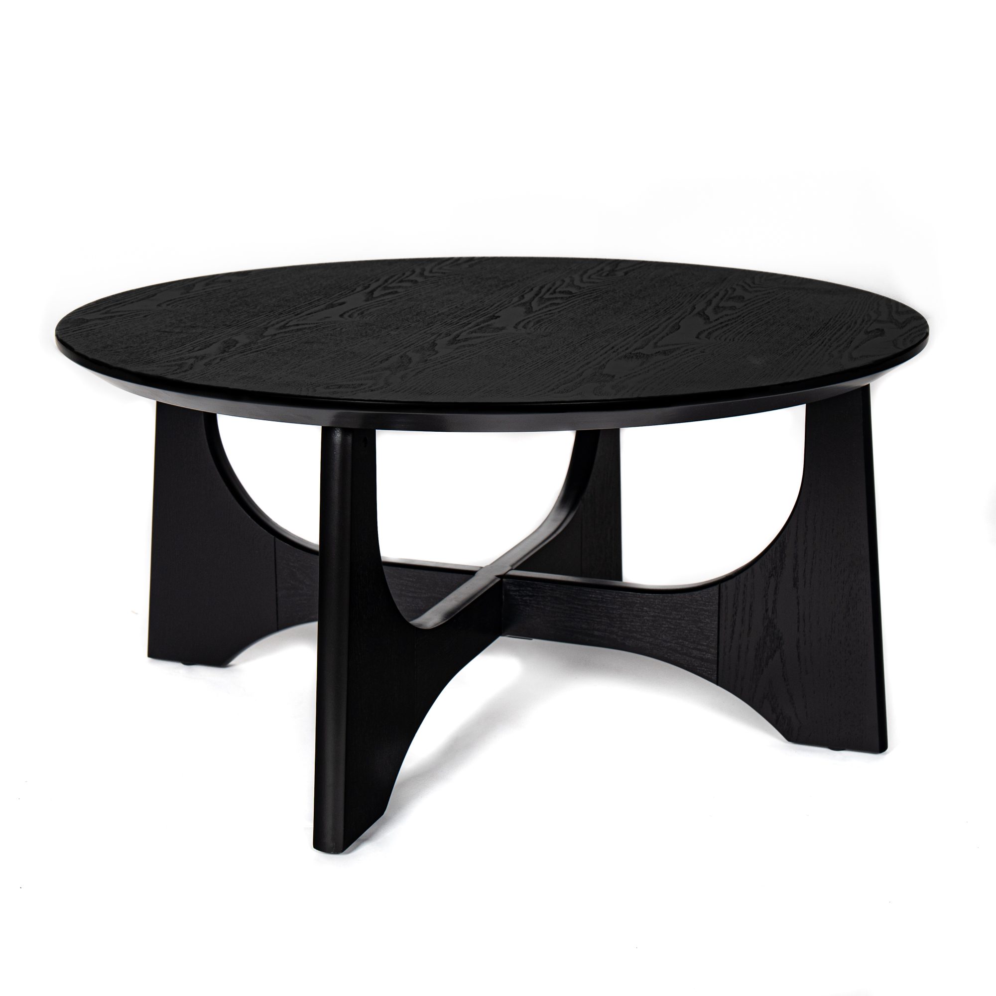 Round Wooden Coffee Table - Image 6