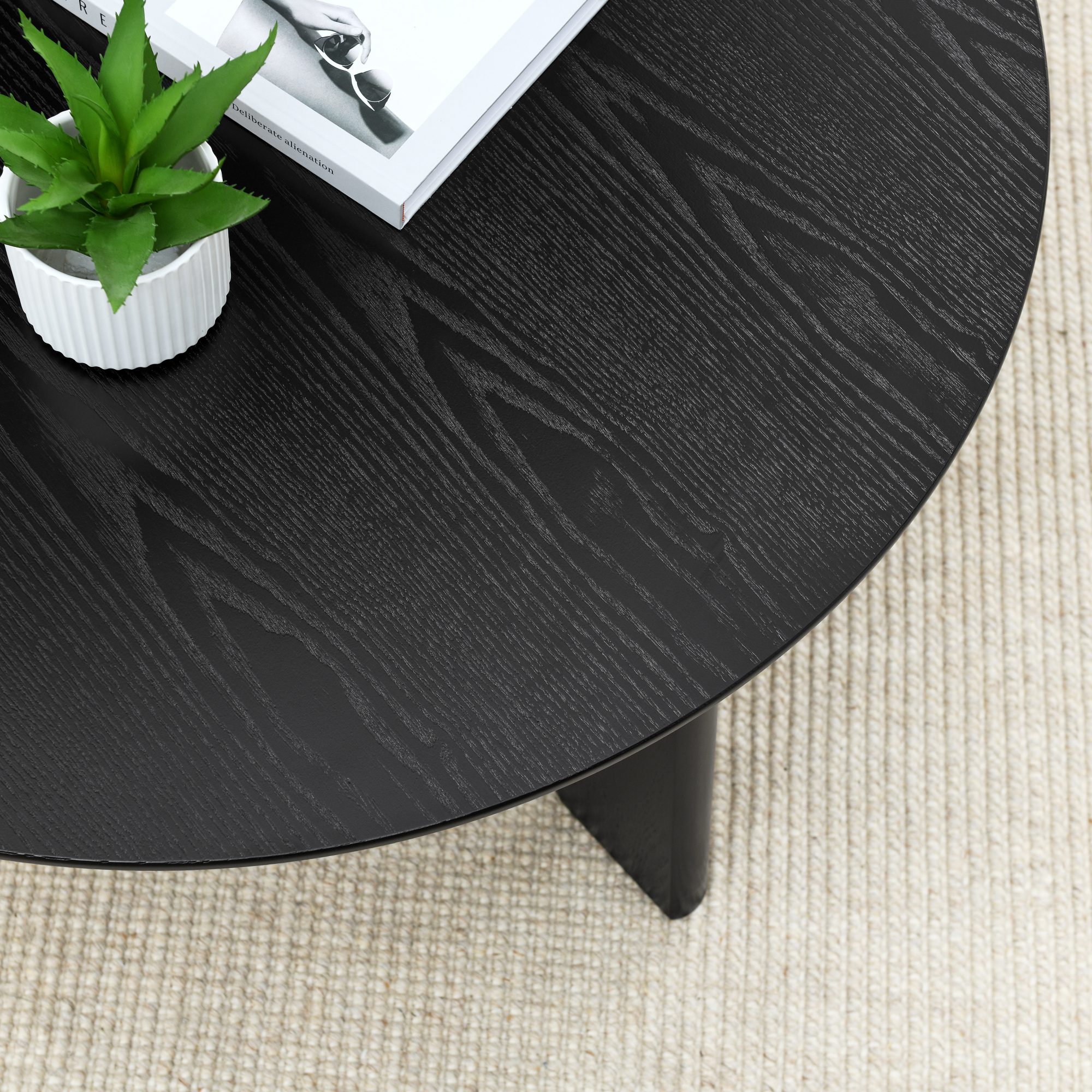 Round Wooden Coffee Table - Image 3