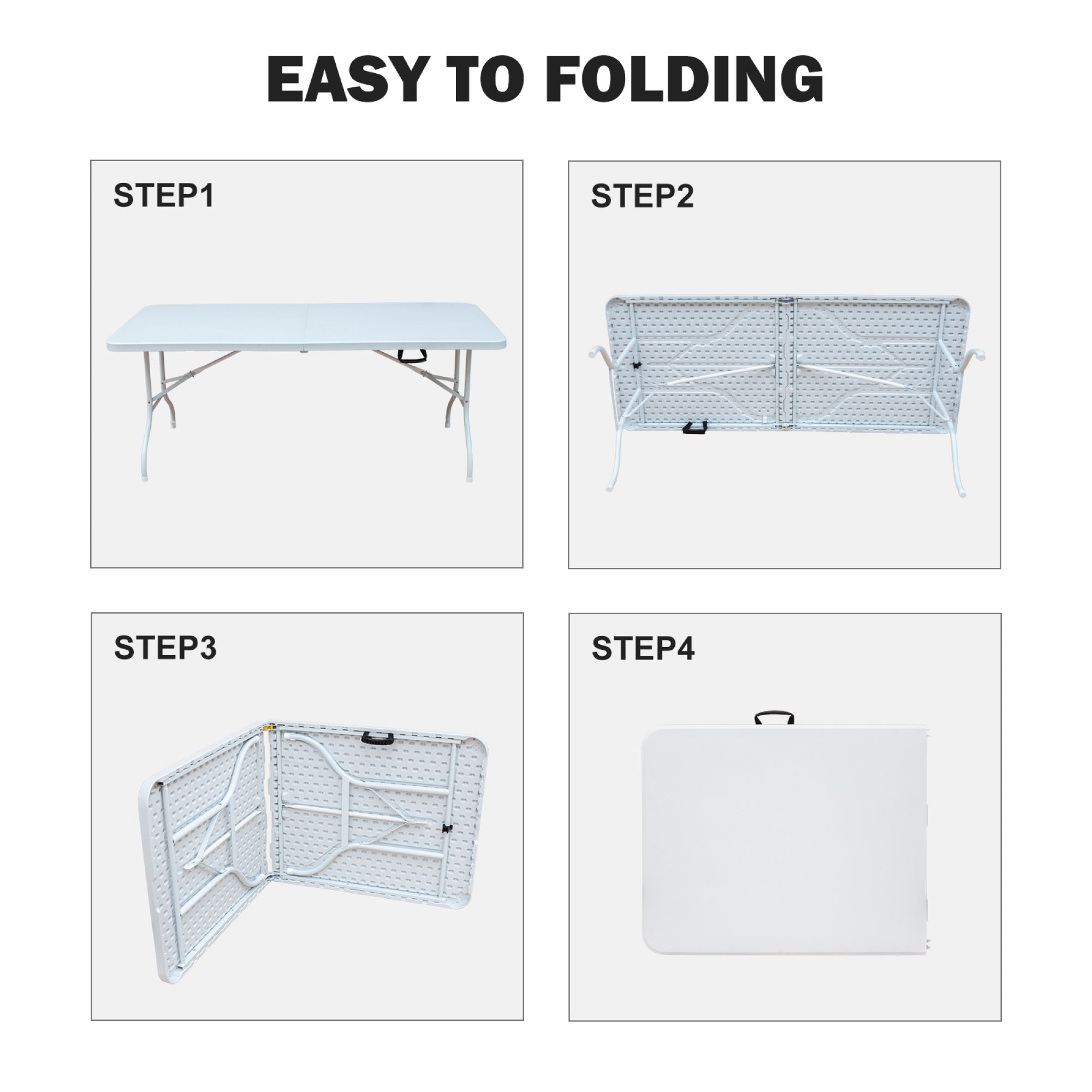 Portable Plastic Folding Table - Image 5