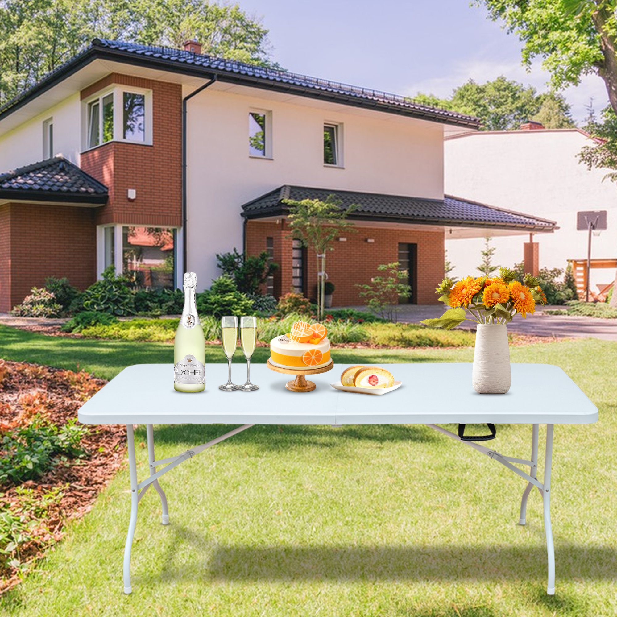 Portable Plastic Folding Table - Image 2