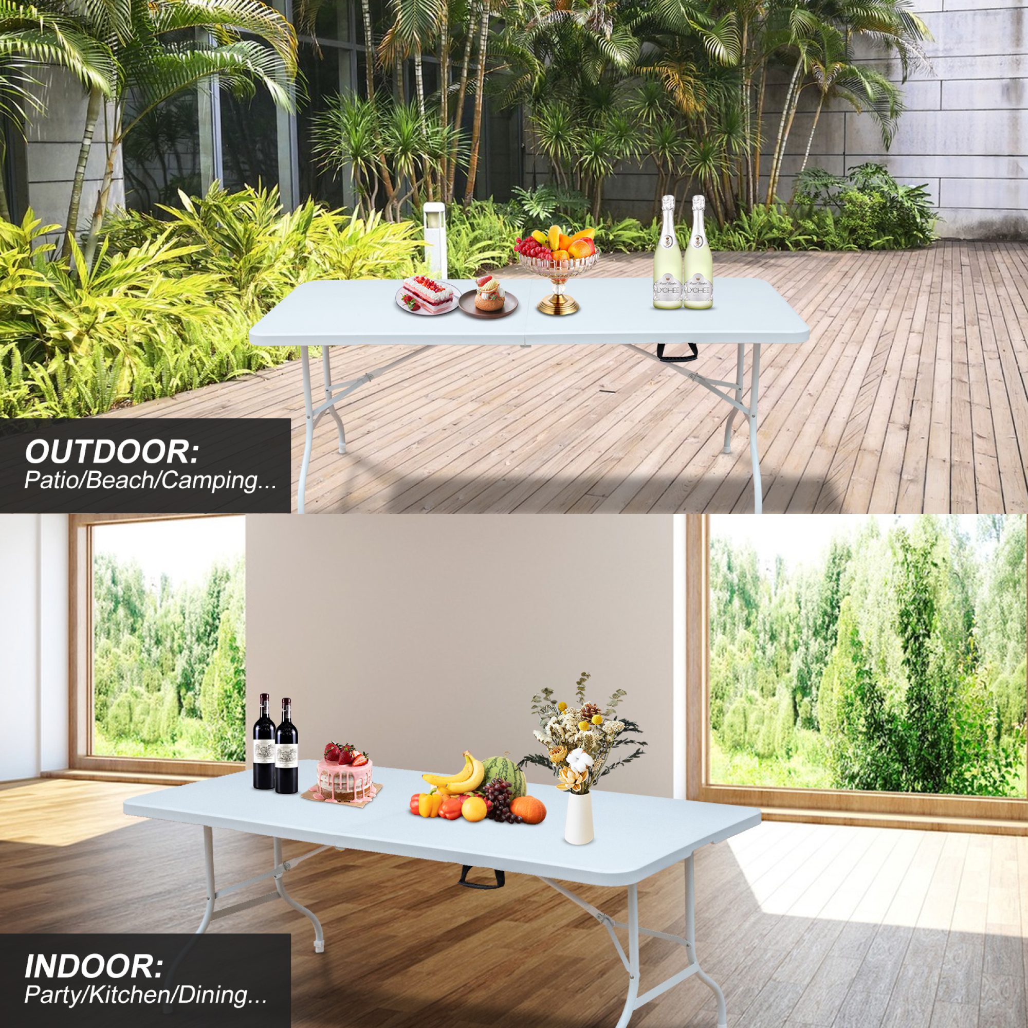 Portable Plastic Folding Table - Image 6