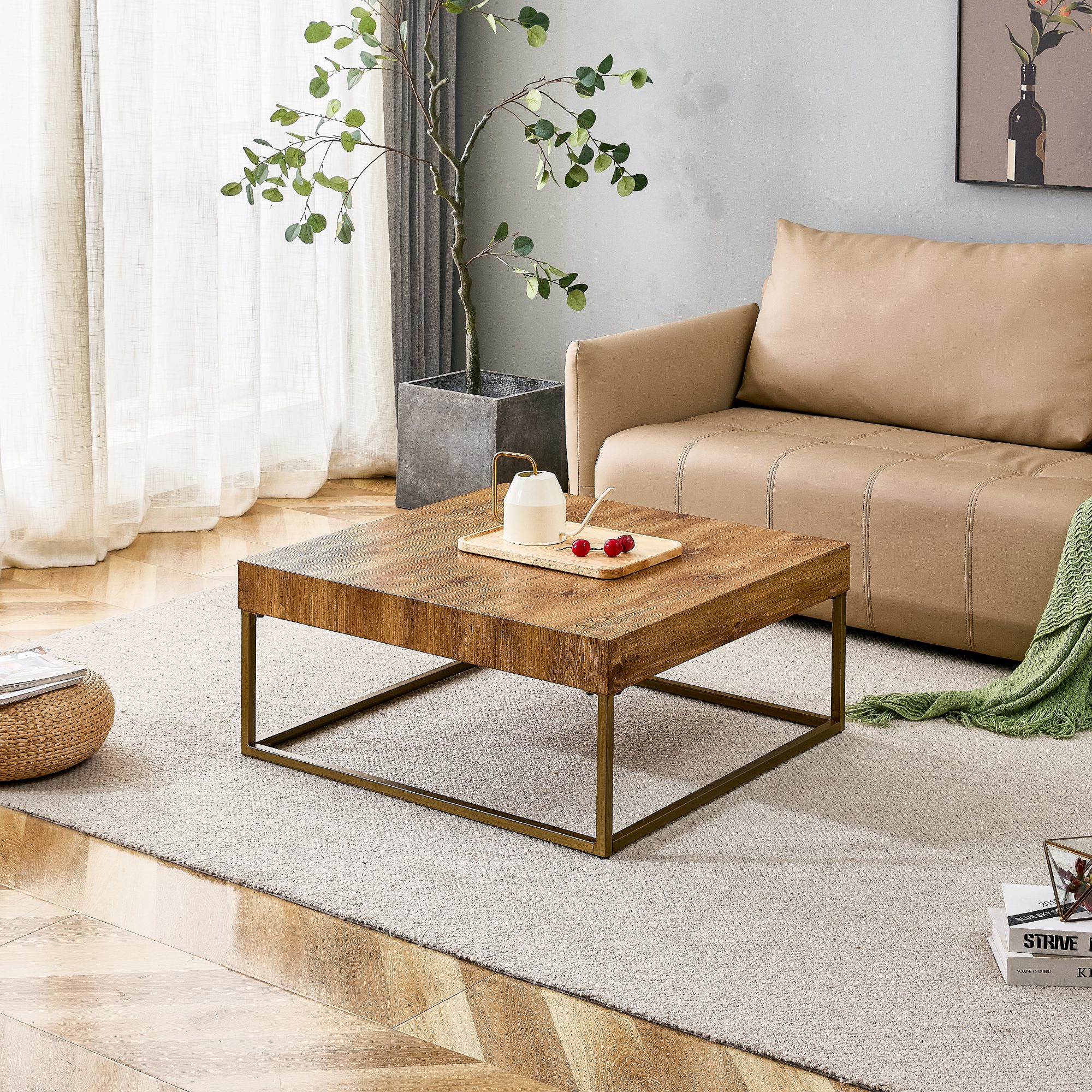 Modern Rectangular Coffee Table - Image 4