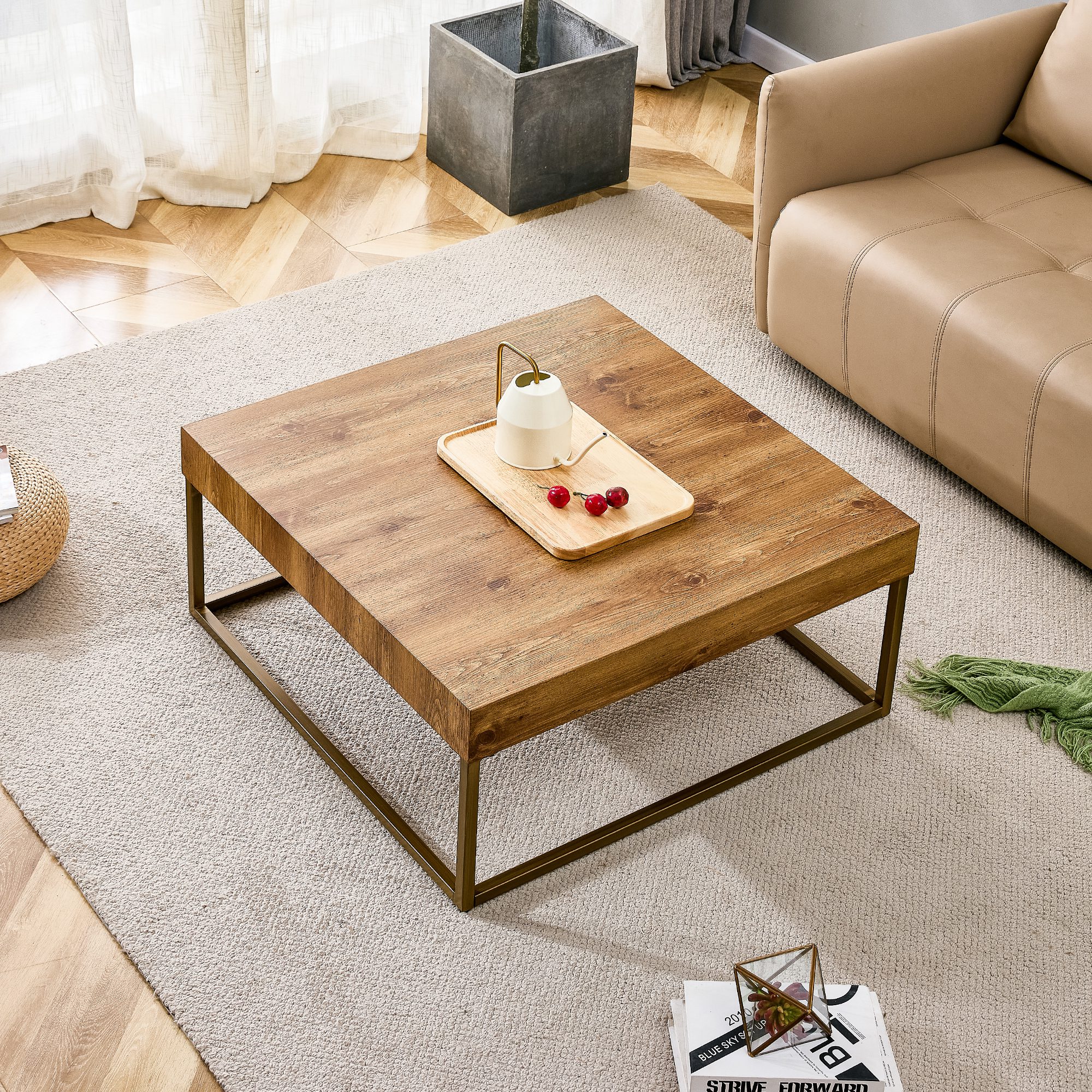 Modern Rectangular Coffee Table - Image 2