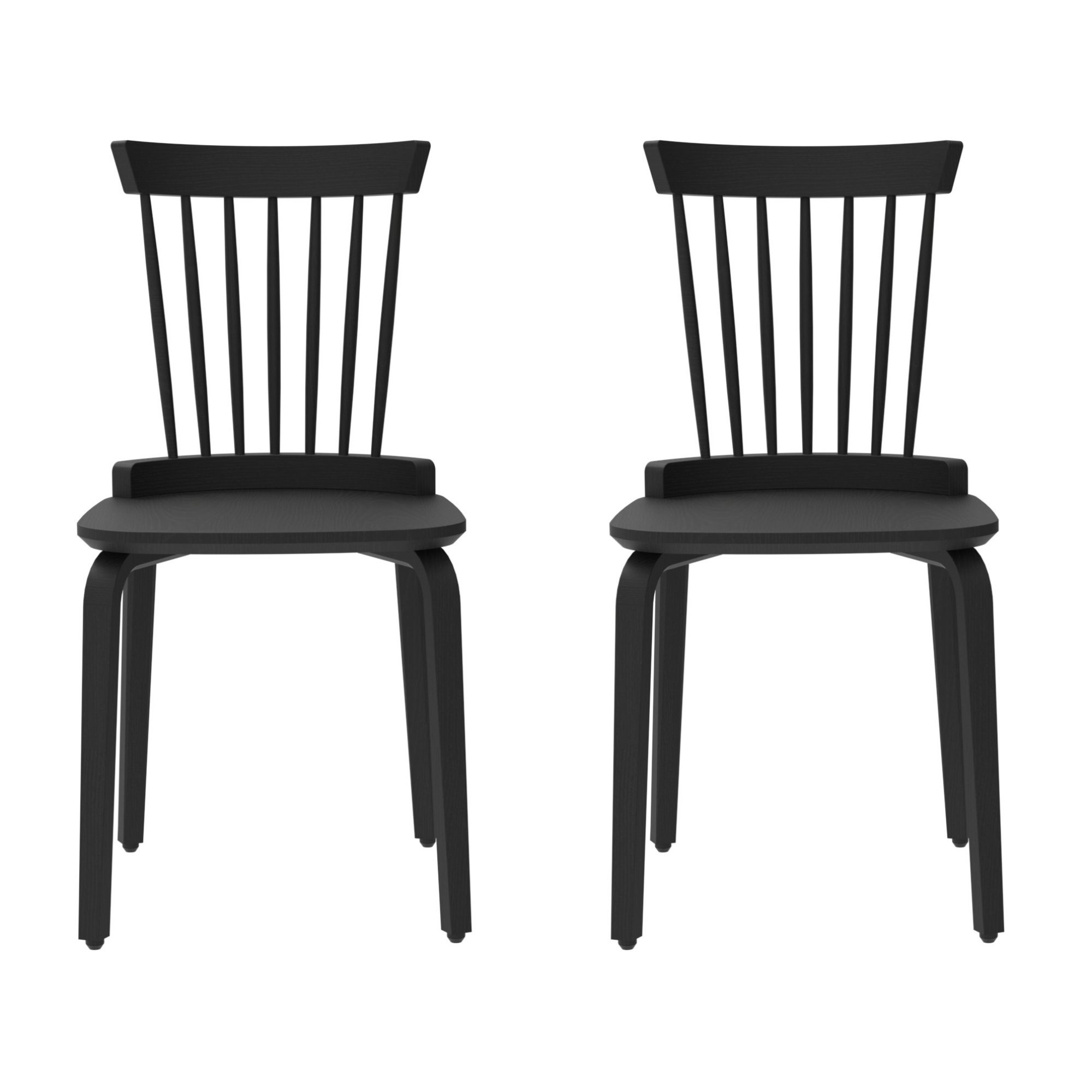 Solid Wood Slat Back Windsor Chair - Image 2
