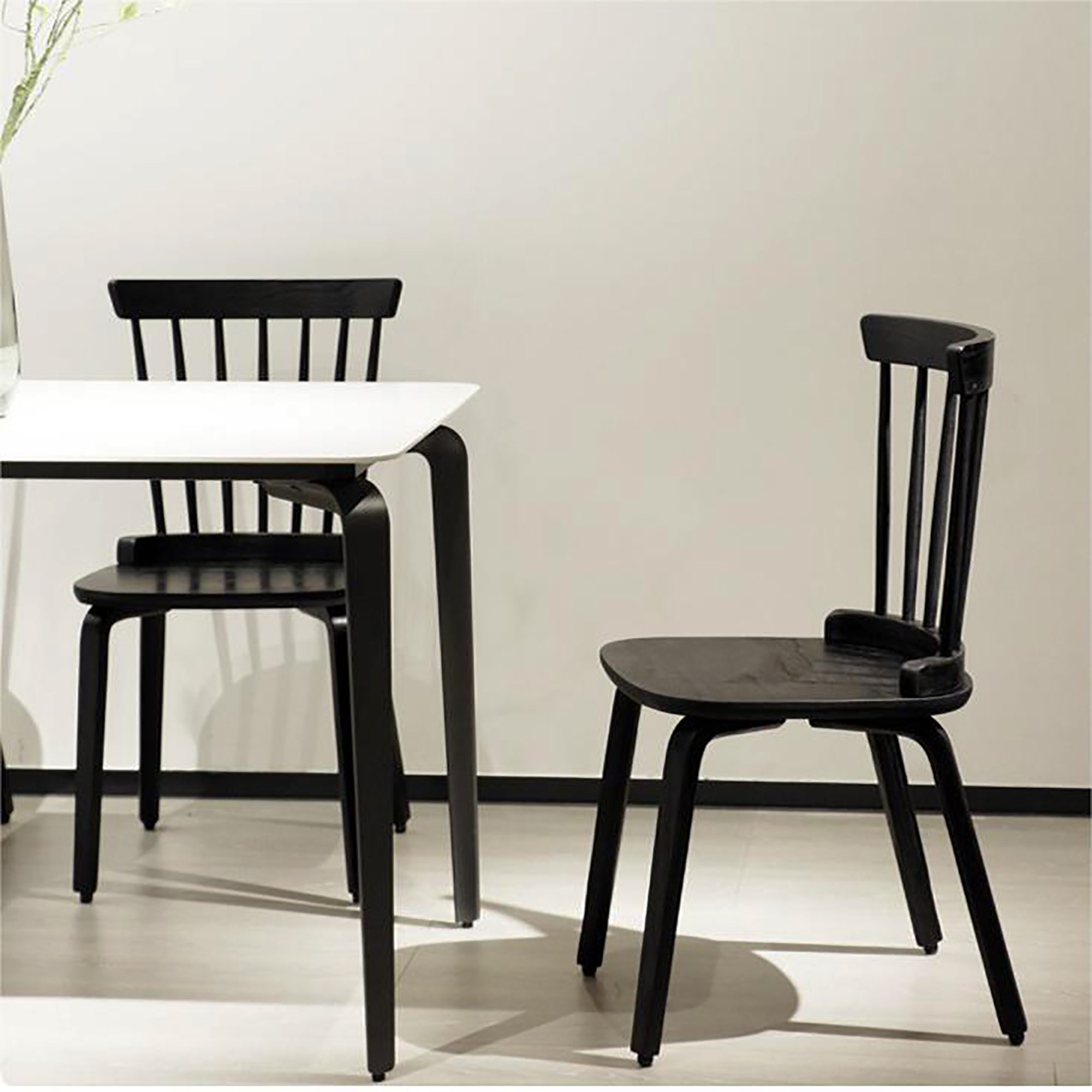 Solid Wood Slat Back Windsor Chair - Image 9