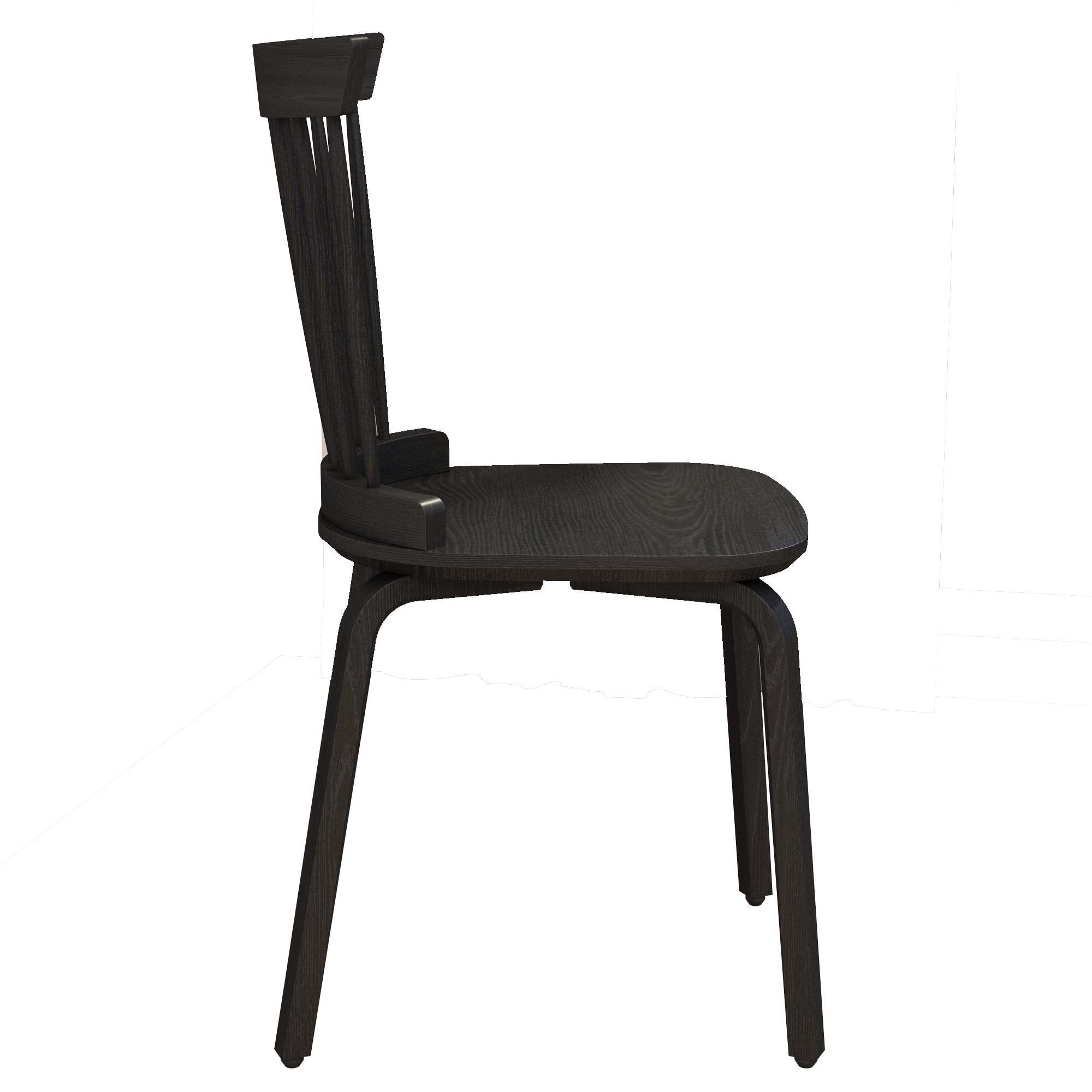 Solid Wood Slat Back Windsor Chair - Image 4