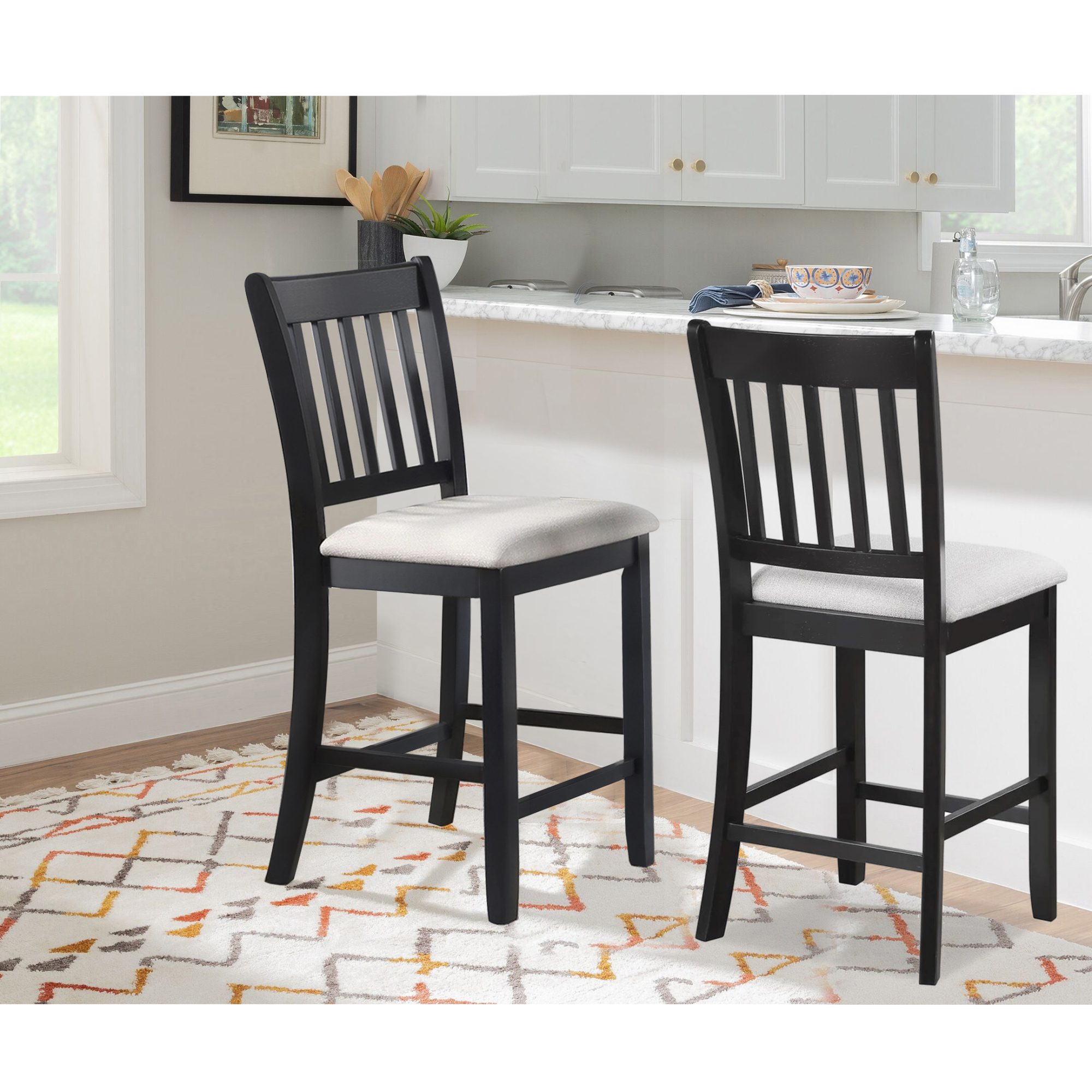 Casual Seating Black Finish Chairs
