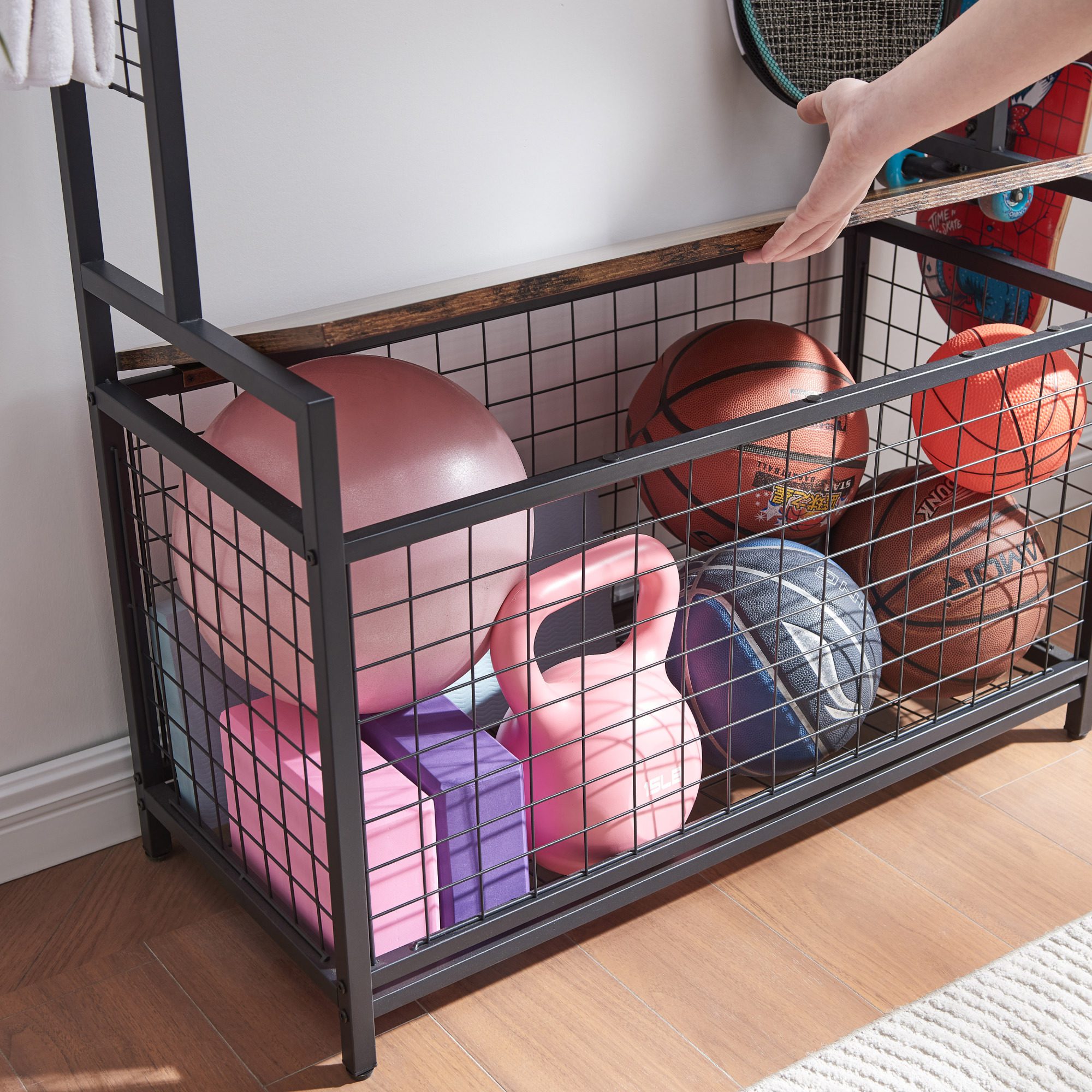 Sports Equipment Organizer Basketball Racks - Image 8