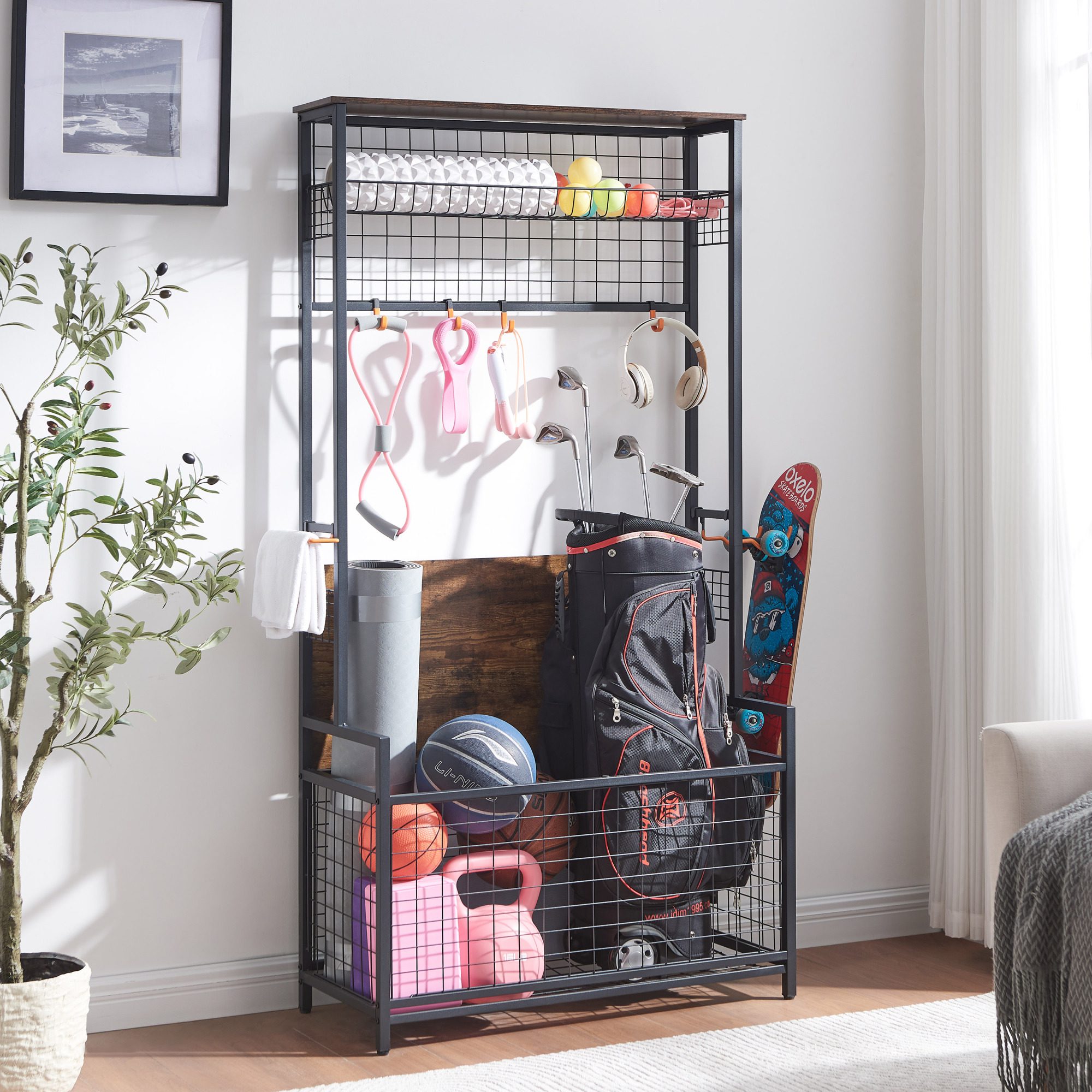 Sports Equipment Organizer Basketball Racks - Image 7
