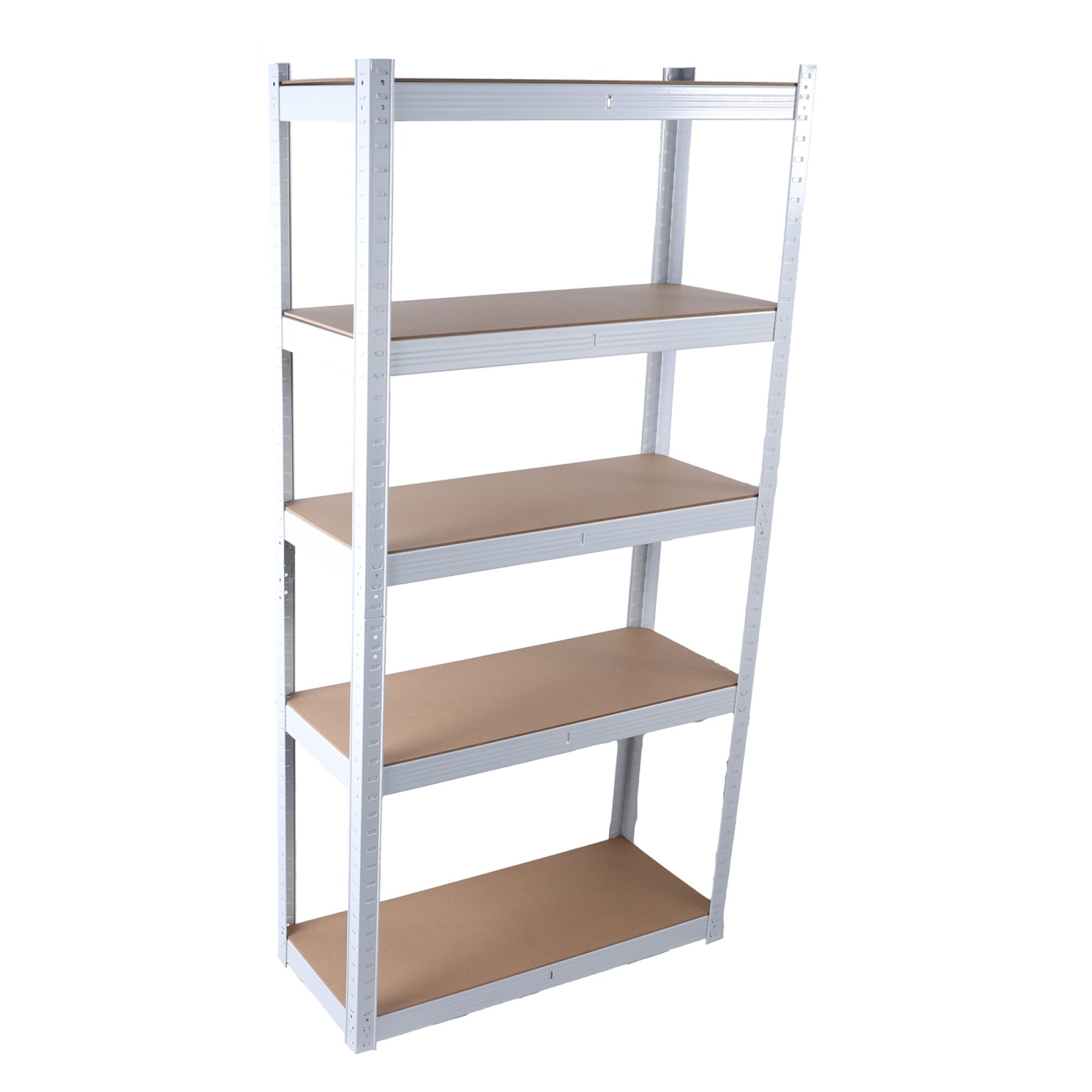 5 Tier White Metal Shelving Utility Rack - Image 6