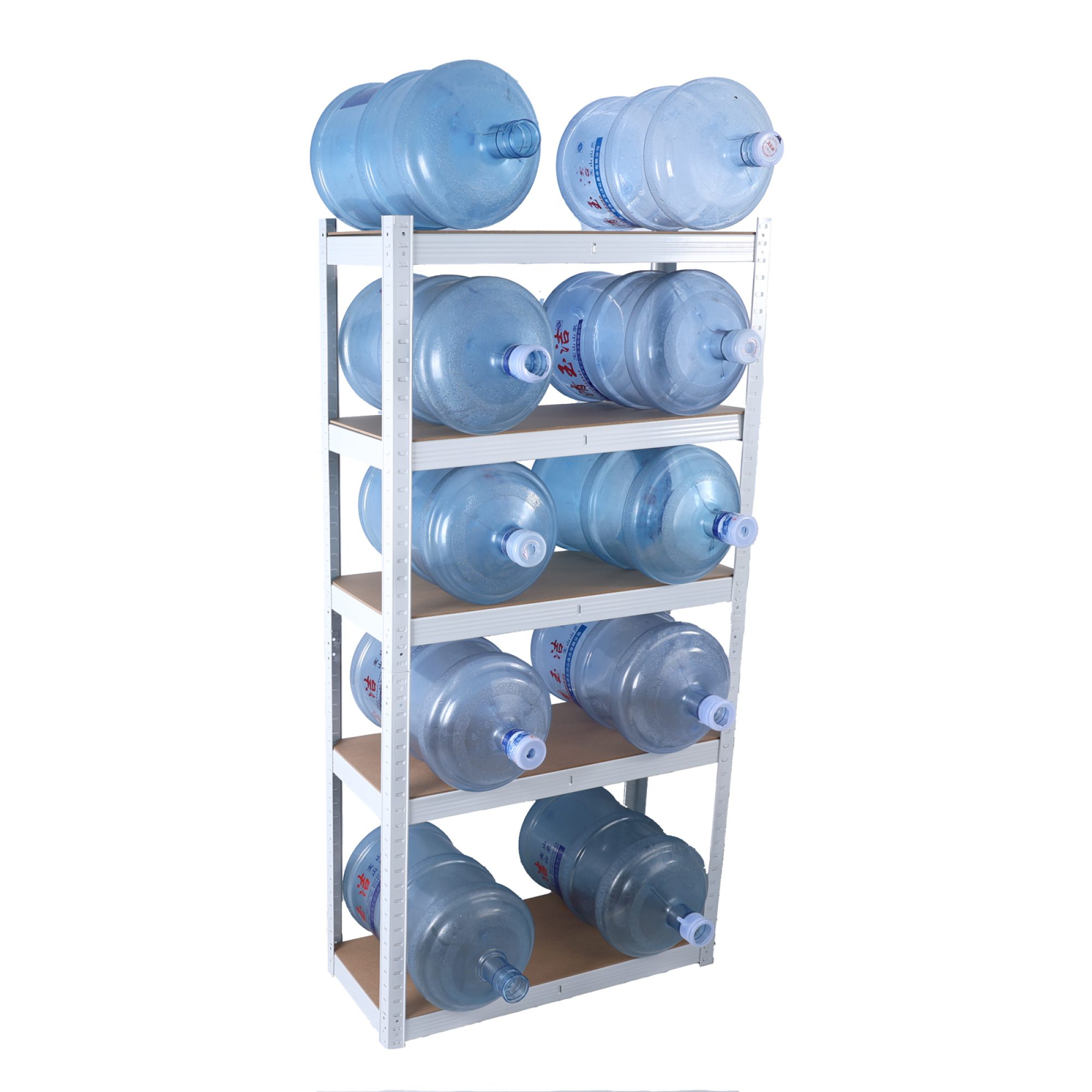 5 Tier White Metal Shelving Utility Rack - Image 4