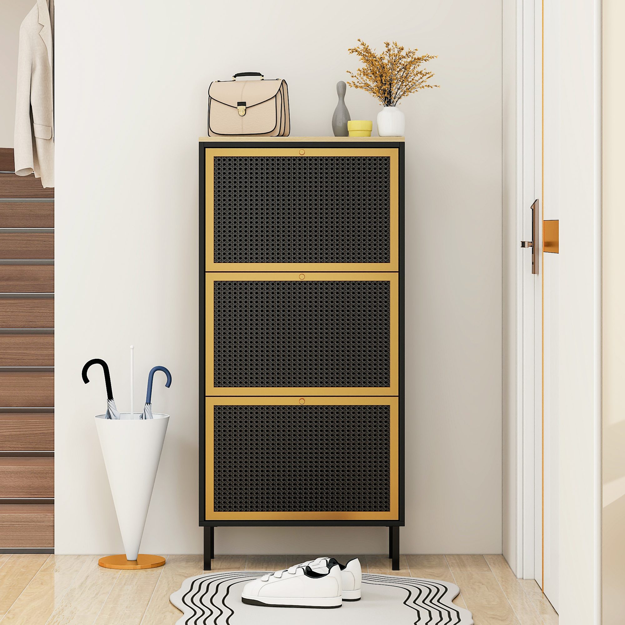 Metal Door Shoe Rack