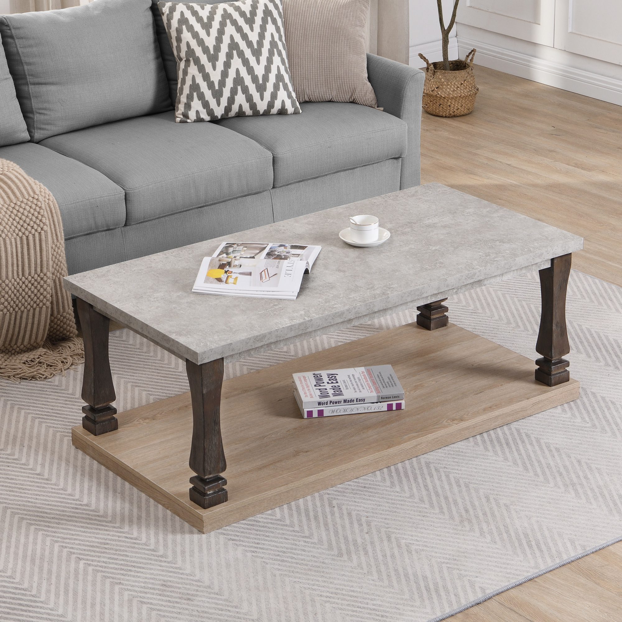 Mid-Century Wood Coffee Table