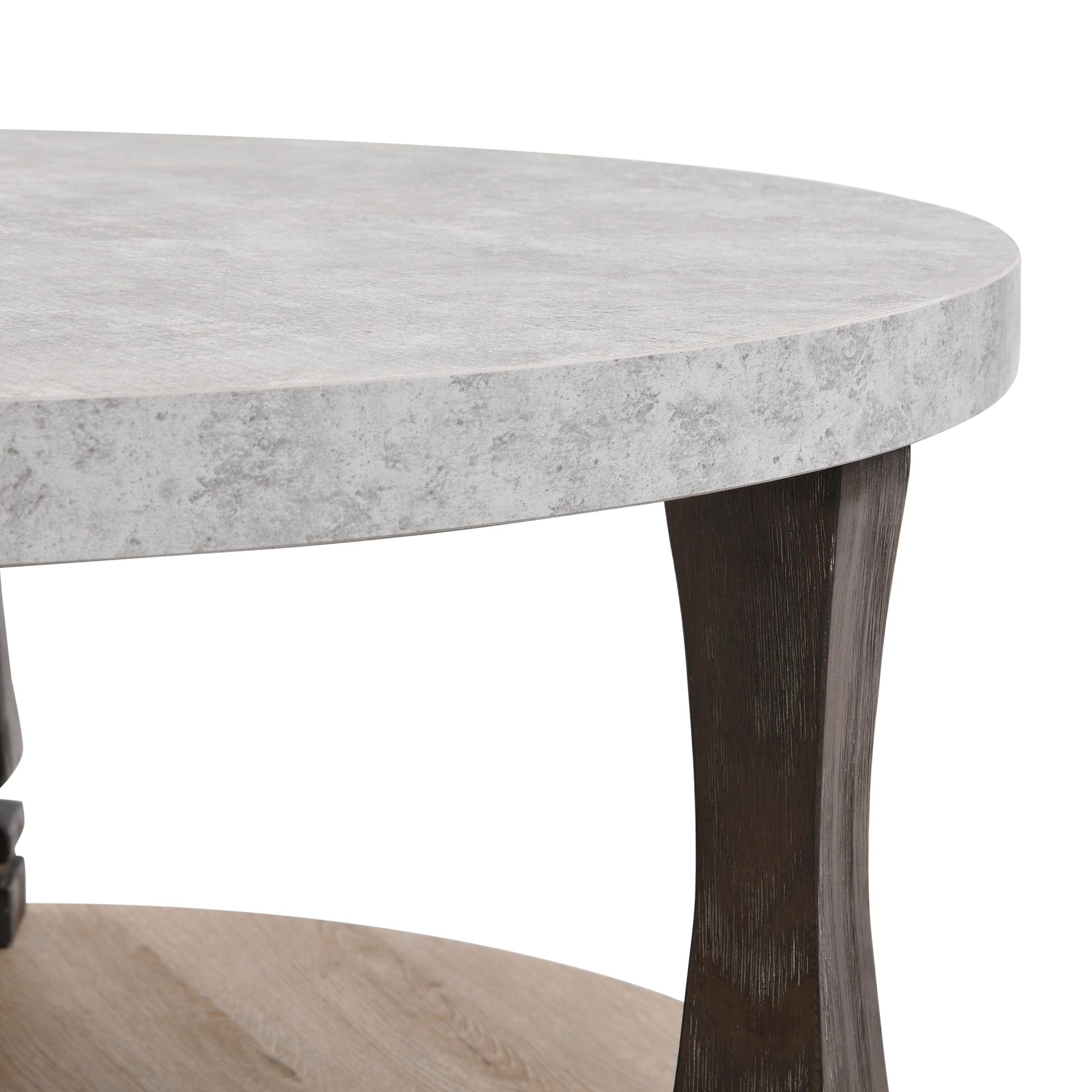Mid-Century 2-Tier Round Coffee Table - Image 9