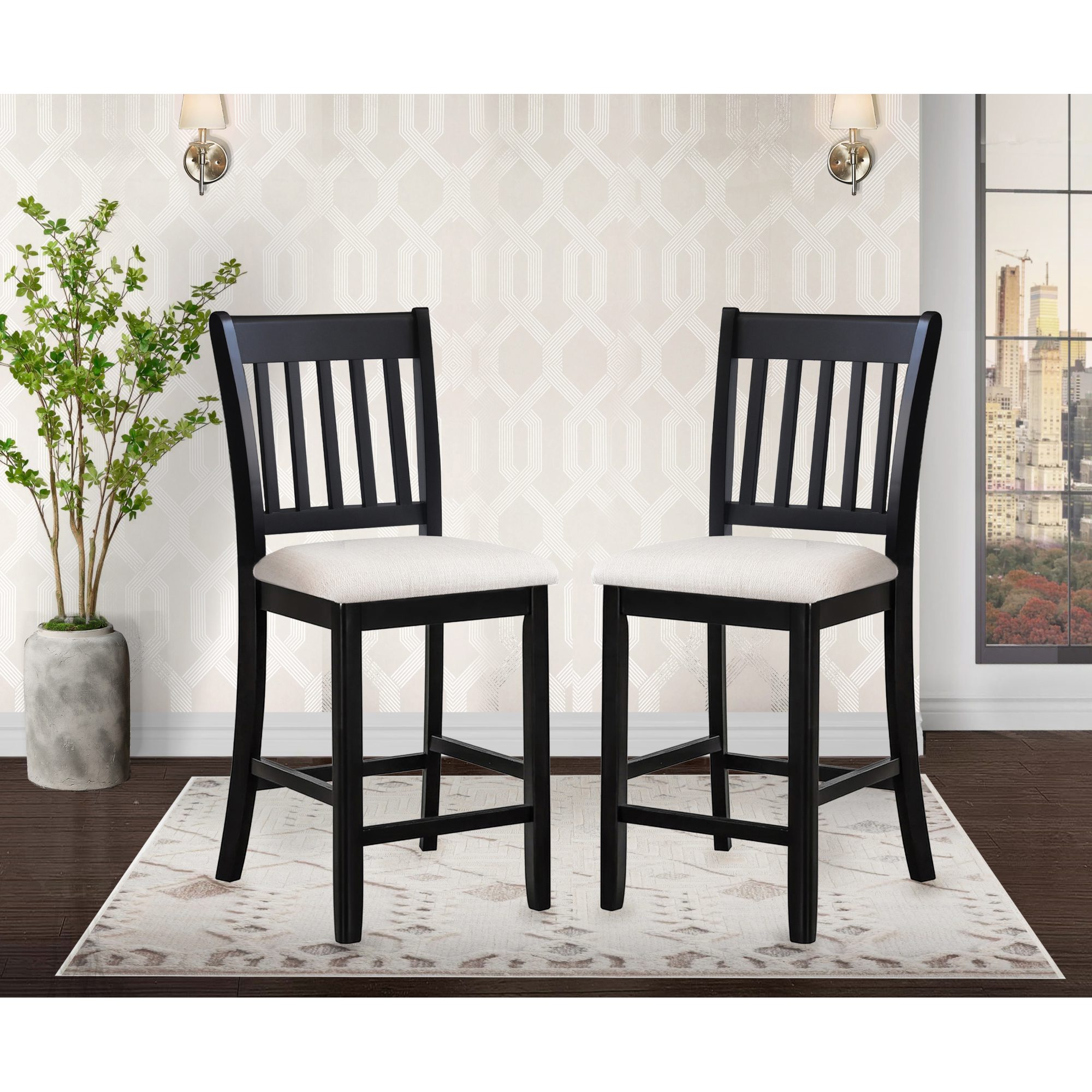 Casual Seating Black Finish Chairs - Image 2