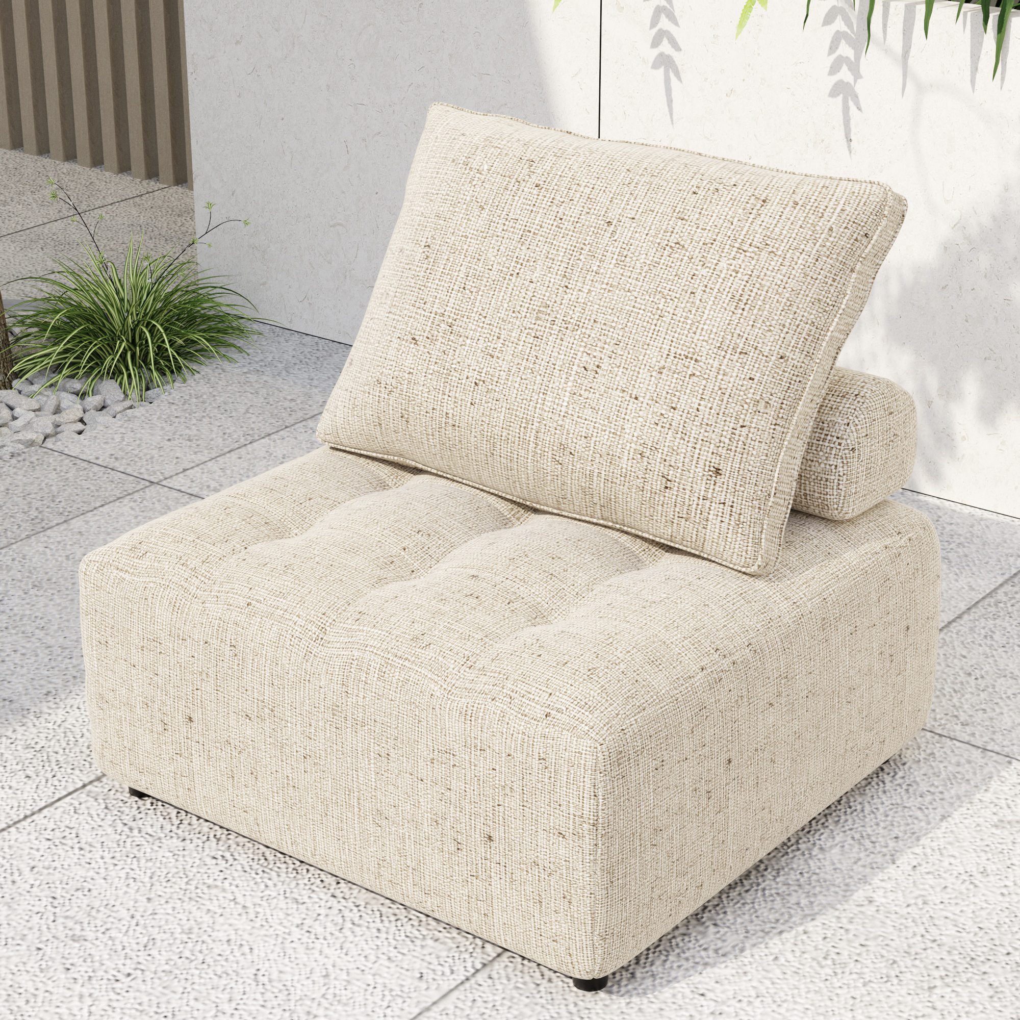 Outdoor Modular Sofa with Aluminum Structure