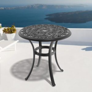 Ø26.77-inch Cast Aluminum Patio Dining Table