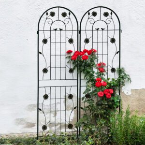 2 Pack Metal Garden Trellis 71"