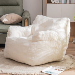 010-Soft Teddy Fabric Tufted Foam Bean