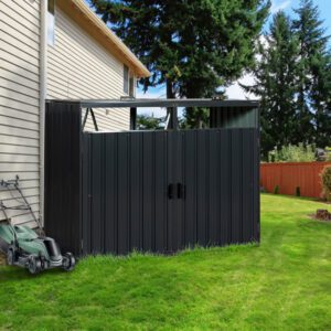 Garbage Bin Shed Stores 2 Trash