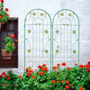 4 Pack Metal Garden Trellis 71"