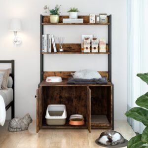 Large Cat Litter Box Enclosure With