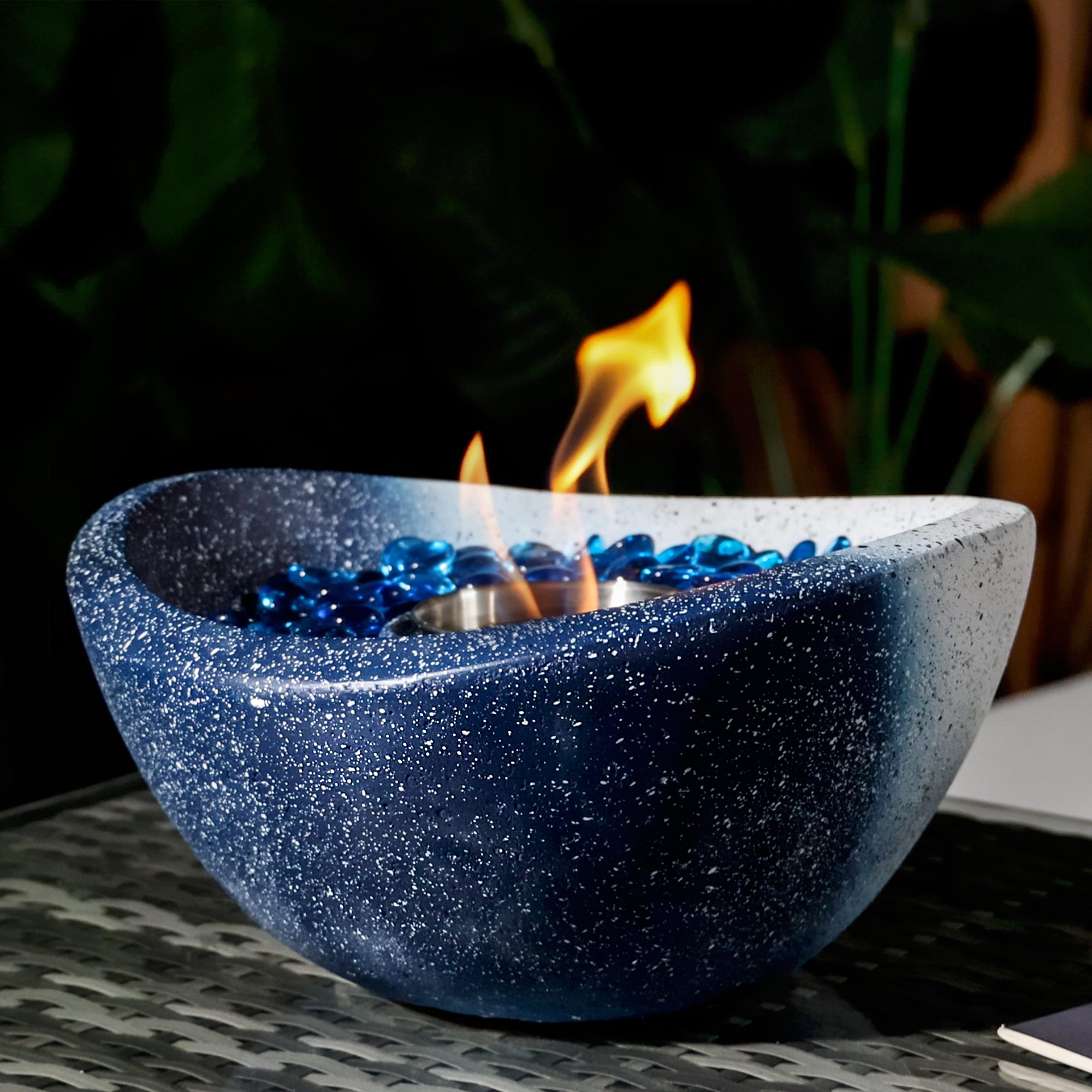 Tabletop Fire Pit with Mixed Color,