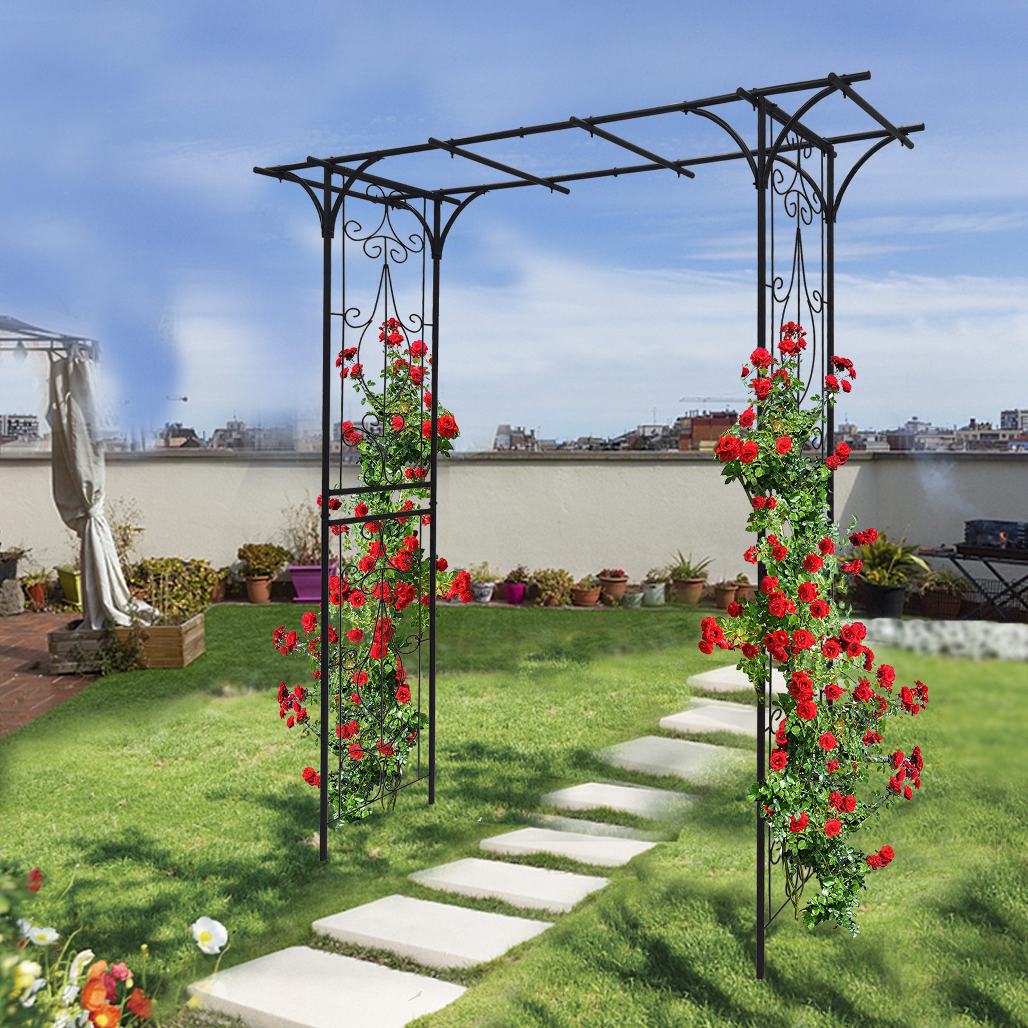 Metal Garden Arch L80.3'' x W20.47''