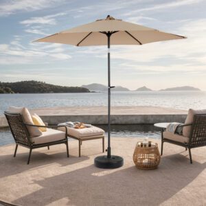 9FT Outdoor Patio Umbrella Outdoor Table
