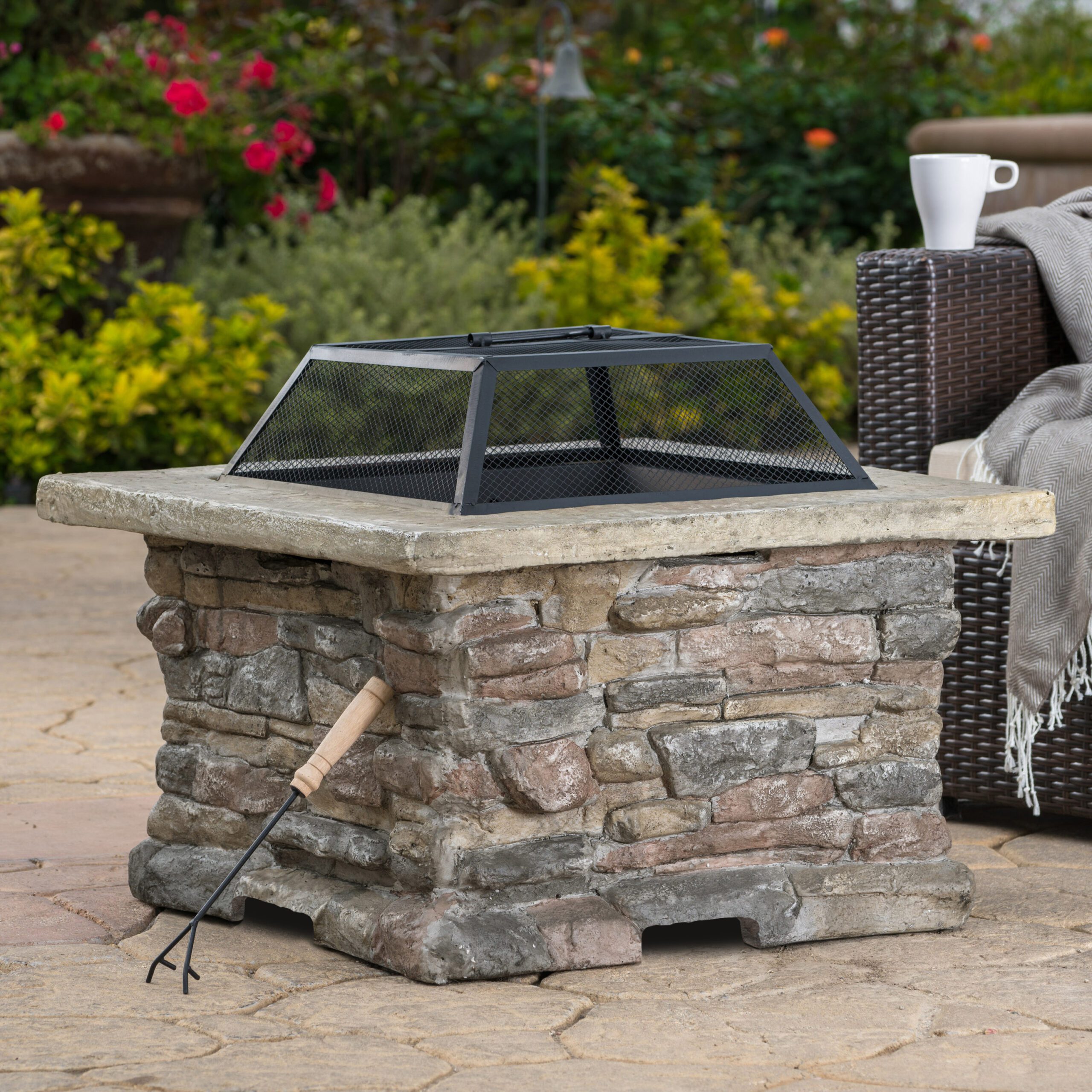 28" MGO Wood Burning Outdoor Fire