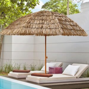 8'Thatch Patio Tiki Umbrella Tropical Palapa