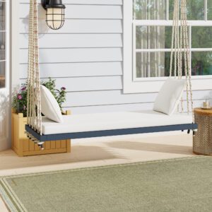 Patio Wooden Swing Chair, Hanging Porch