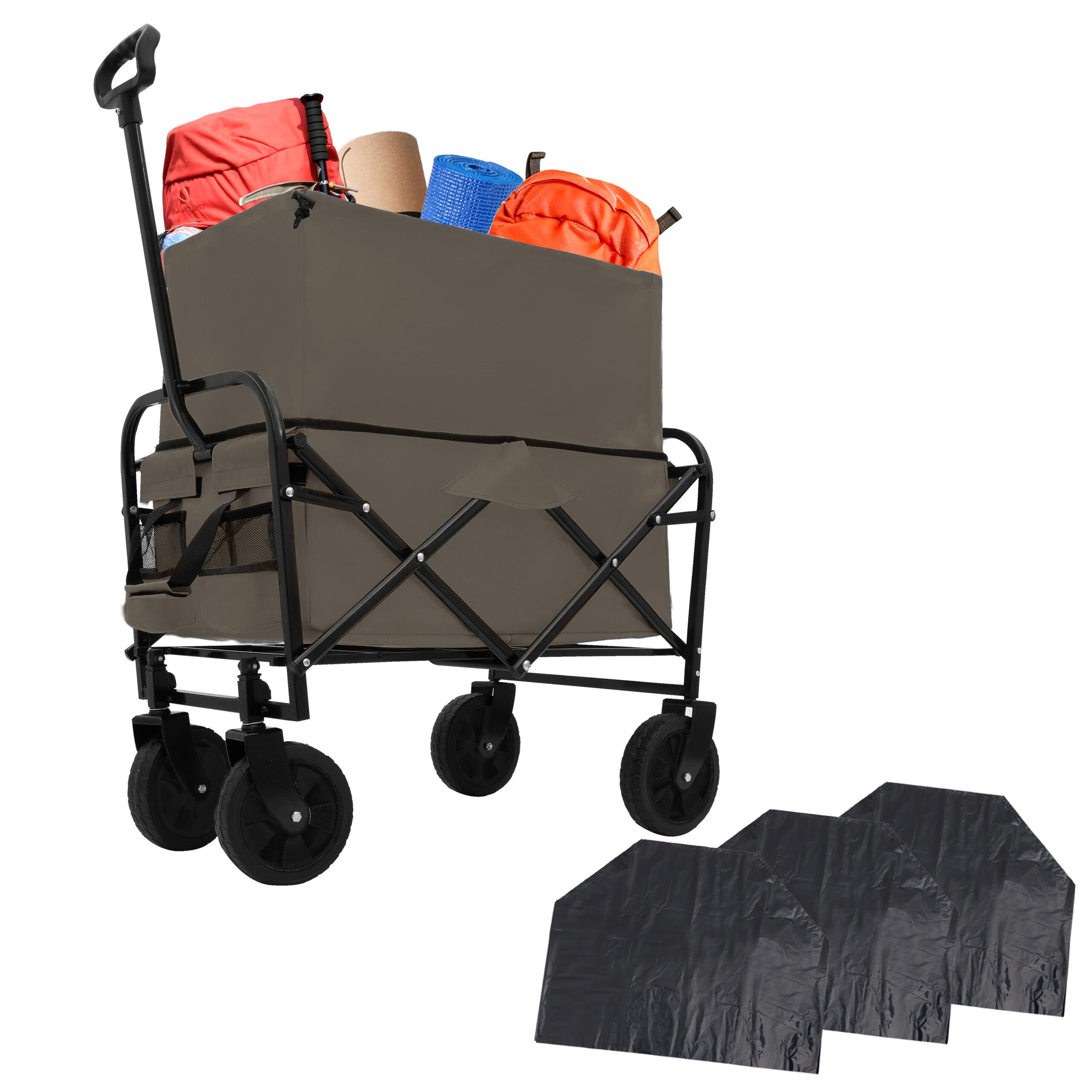 Minimeetall Multi-use Bag,Collapsible Foldable Wagon Cart