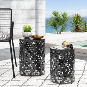 Metal S/2 end table