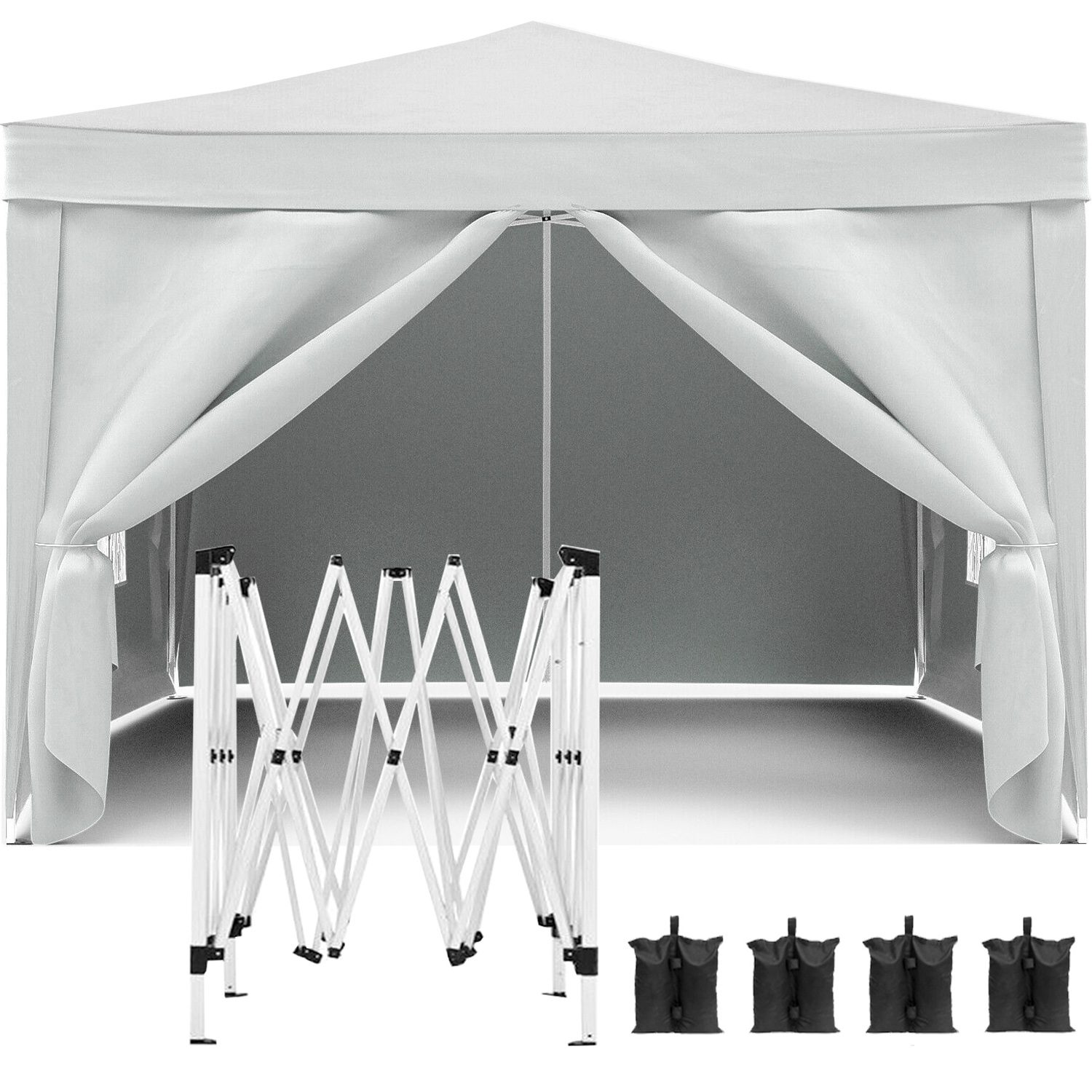 10'x10' Folding Canopy with 4 Removable