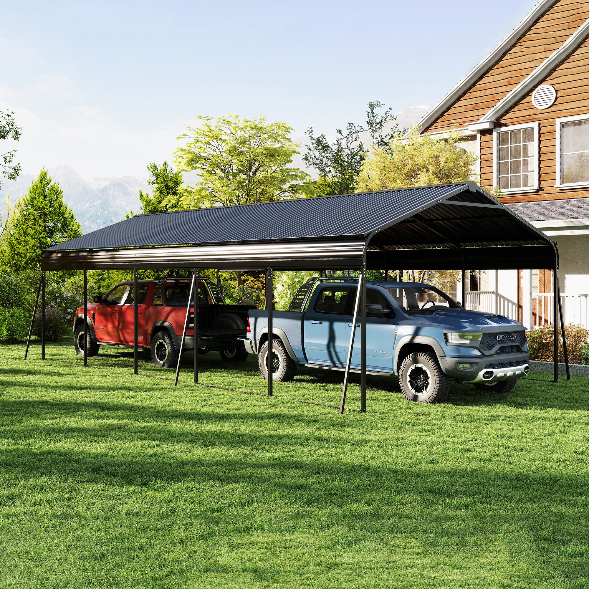 Campcraft 13 x 26.5 ft carport,