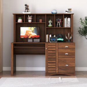 Home Office Computer Desk with Hutch,
